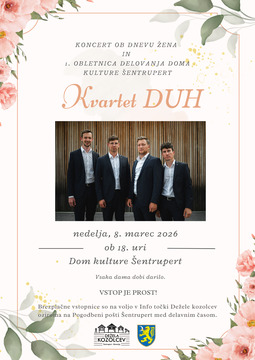 Koncert ob dnevu žena in 1. obletnica delovanja Doma kulture Šentrupert 